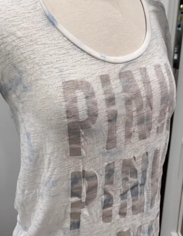 Victoria's Secret PINK Vintage Oversize Logo-Print Scoop Neck Tee - Image 2