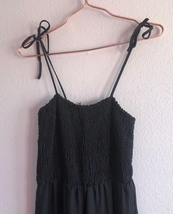 NWT first Monday black distressed hem jumpsuit - Image 3