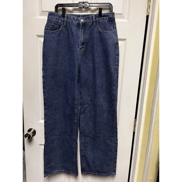 ACR) Women's Jeans‎ Size 32x30 Blue Tapered High Rise Medium Wash Cotton Mom - Image 2