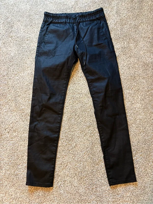 BEVY FLOG Shely Black Original Pants Size 29 | Drawstring Jogger Stretch - Image 7