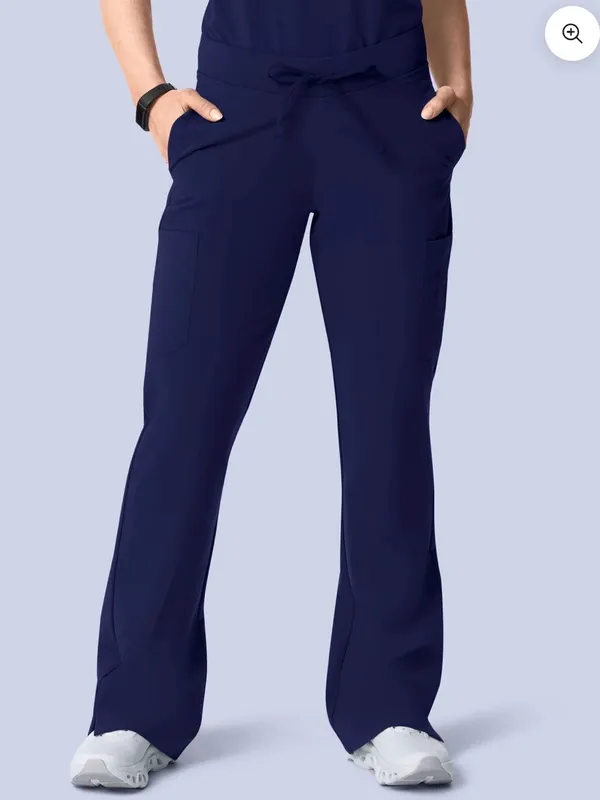 MANDALA - 9 Pocket Cargo Pants (scrubs) in Navy - Image 2