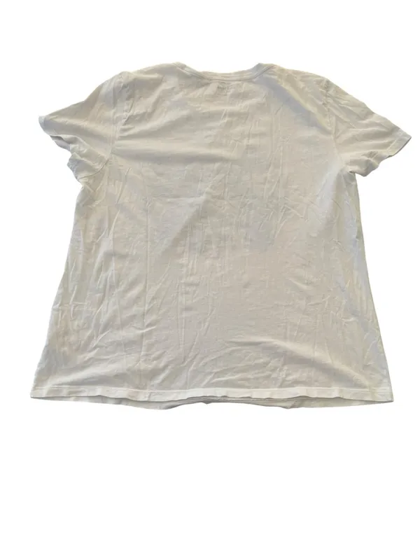 kate spade XL White blue peacock embellished Short Sleeve Tee casual lux Rio - Image 10