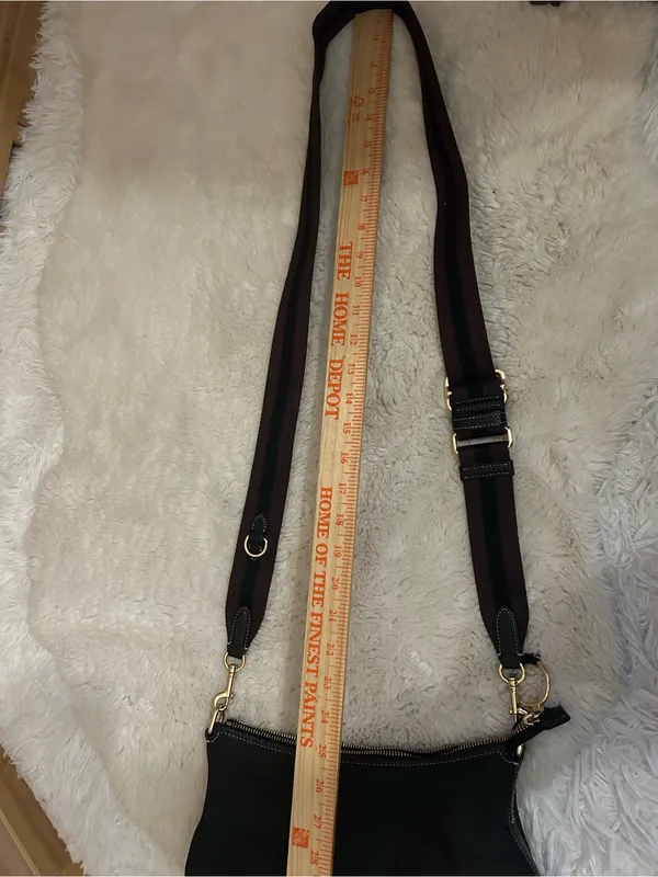 Coach Black Nylon Shoulder Bag CA205 crossbody purse adjustable strap - Image 11
