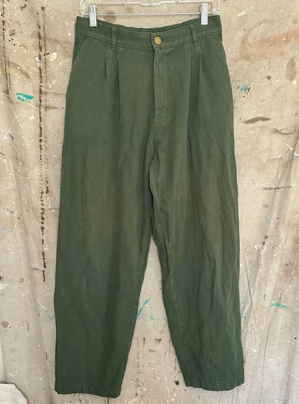 Big Bud Press Heritage Trousers, Swamp Green - Image 2