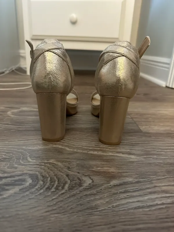 Chinese Laundry Gold Heels - Image 3