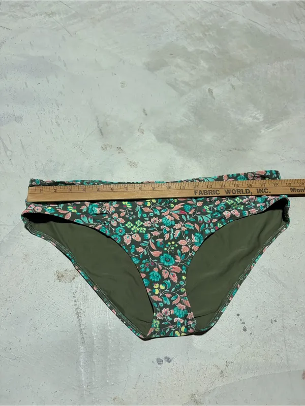 Aerie swim hipster Floral Bikini Bottom green XXL - Image 2