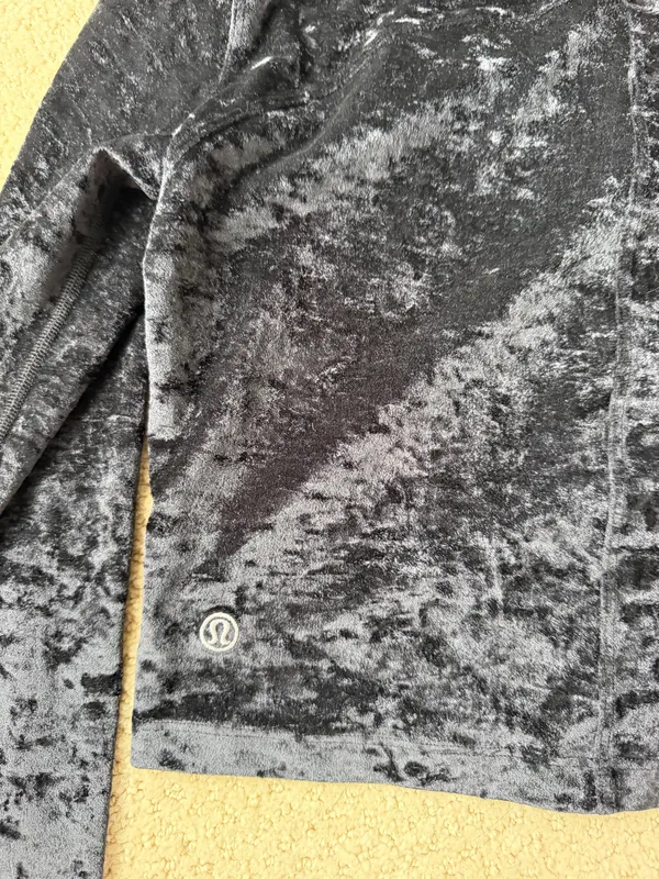 Lululemon black velvet long sleeve - Image 2