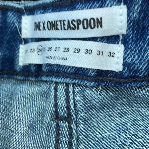 One X ONETEASPOON High Waist Bandits Denim Shorts - Image 6
