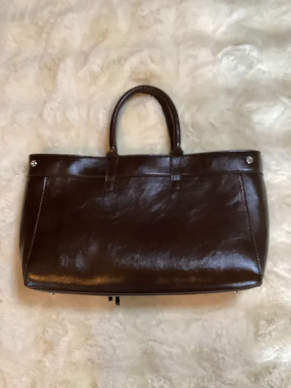 Brand New Boutique Brown Charm Handbag - Image 3
