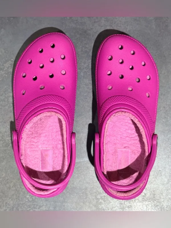 Crocs Pink Matching Fleece Lined Women 11 - Image 10