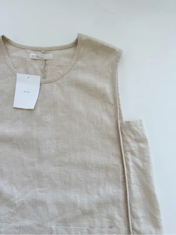 NWT Oat + Fort Ramie Blend Dress Size Medium - Image 5