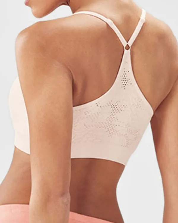 Fabletics Chelsea Apricot Seamless Racerback Bralette - Image 2