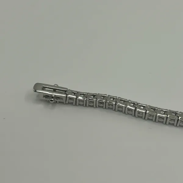 Kay Jewelers Moissanite Tennis Bracelet Gold 3mm 7 Inch Brand New VVS1 Crazy Shine No Pass - Image 6