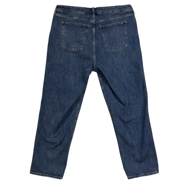 Old Navy 20 Extra High-Rise Straight Denim Jeans Medium Wash Secret-Smooth Work - Image 3