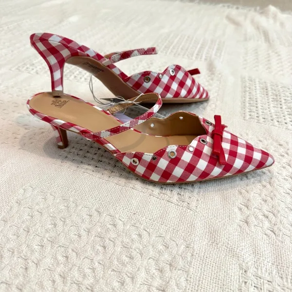 Wild Fable 9.5 Lysandra pointed toe bow kitten heel 3639 - Image 7