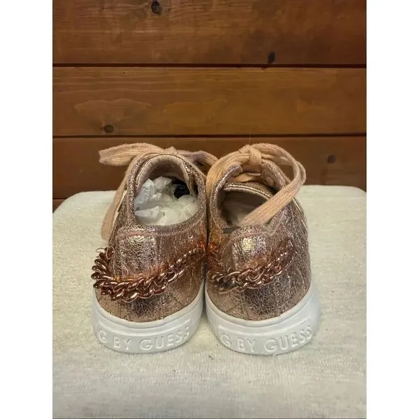 G by Guess Backerett sneakers metallic rose gold Sz 6.5 - Image 3