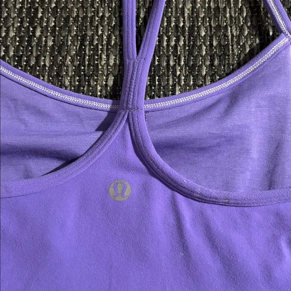 Lululemon Power Y Tank *Luon Light Coolmax Power Purple Size 8 - Image 5