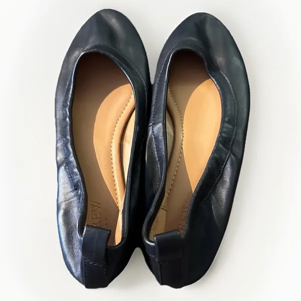 J. Crew Lizzie Leather Ballet Flats Black Women’s‎ Size 8.5 - Image 7