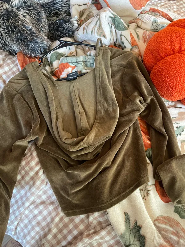 Iets Urban Outfitters Frans velvet Sweatshirt - Image 3