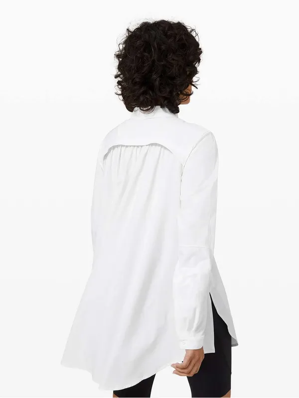 Lululemon Ivory Lululemon In the Moment Tunic Shirt Size 10‎ - Image 2