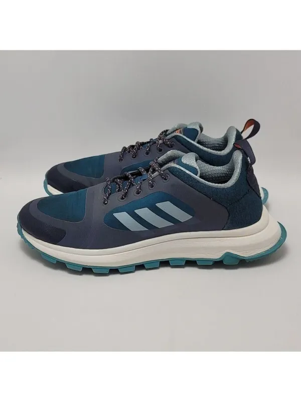 Adidas Response Trail X Running Shoes Women’s Size 7 Navy/Teal Blue - Image 2