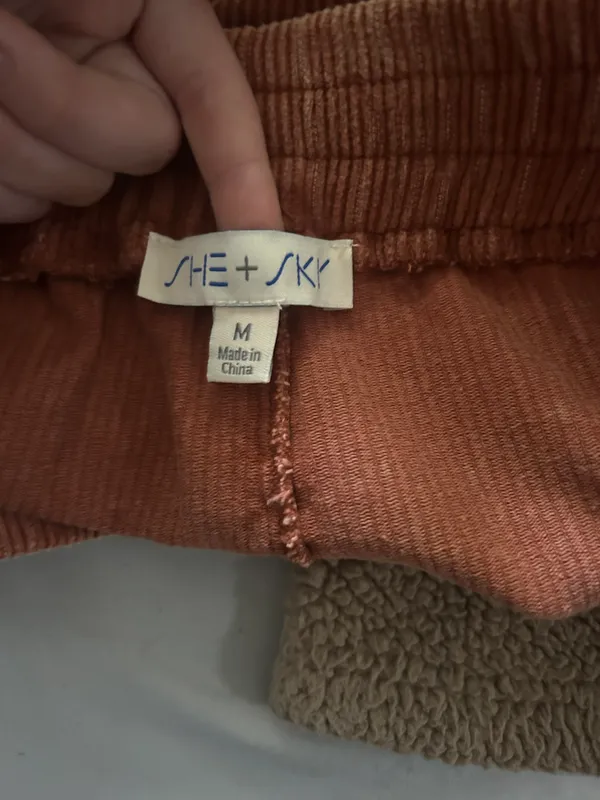 She And Sky Corduroy Shorts - Image 3