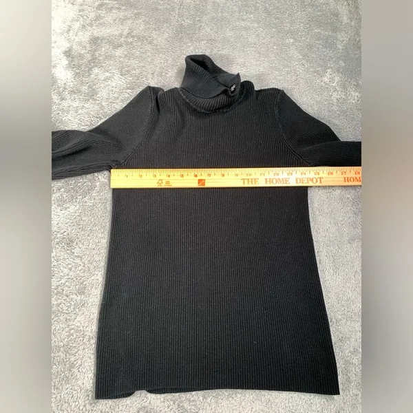 Lauren Ralph Lauren Black Turtleneck Sweater medium - Image 9