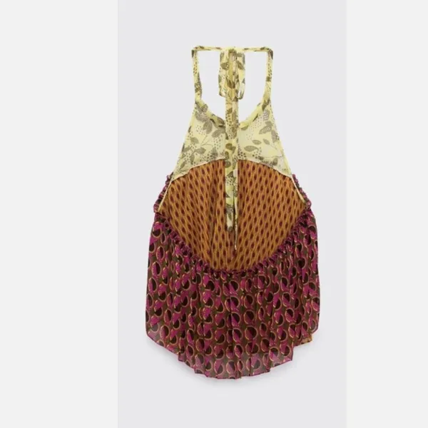 NWT ZARA Skater Halter Neck Top Open Back XS - Image 9
