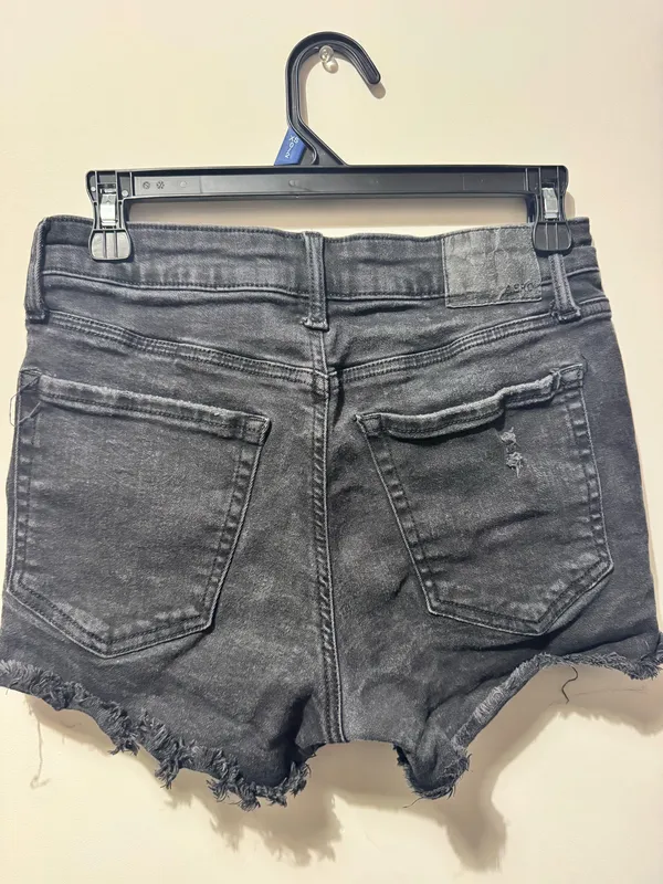 Black Aeropostale Jean Shorts Ripped - Image 3