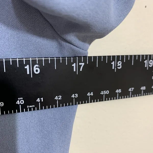 Dazy Midi Dress Womens Large Blue Sweetheart Puff Sleeve Ruffle‎ A-Line - Image 3
