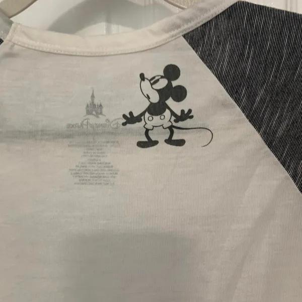 Disney Parks Raglan Shirt Womens Small White NWT Walt Disney World 3/4 Sleeve - Image 4