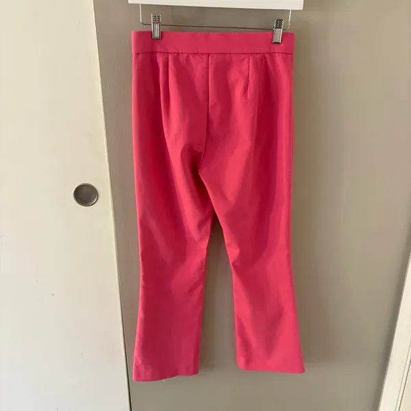 Zara Bright Pink Dress Pants Trouser Straight-Leg Size Women’s Small Regular - Image 3