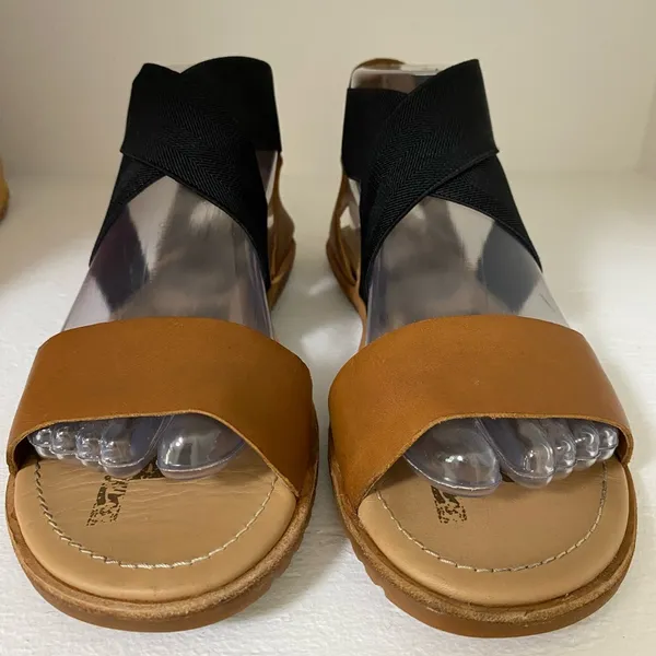Sorel Women's Black and Brown Sandals - Image 4