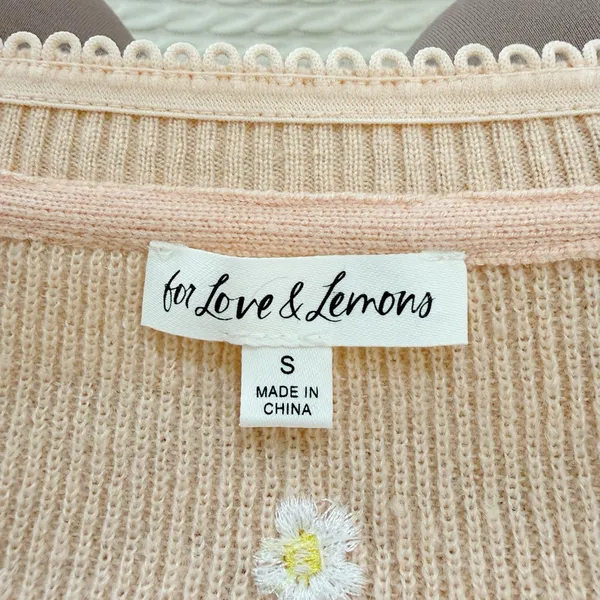 For Love And Lemons Callie Cropped Cardigan - Image 5