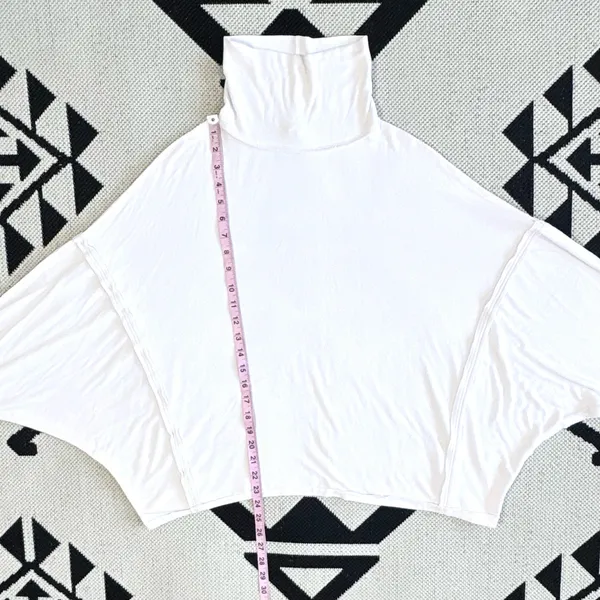We The Free Alameda Soft Ribbed Oversized Turtleneck in Ivory/White Medium - Image 7