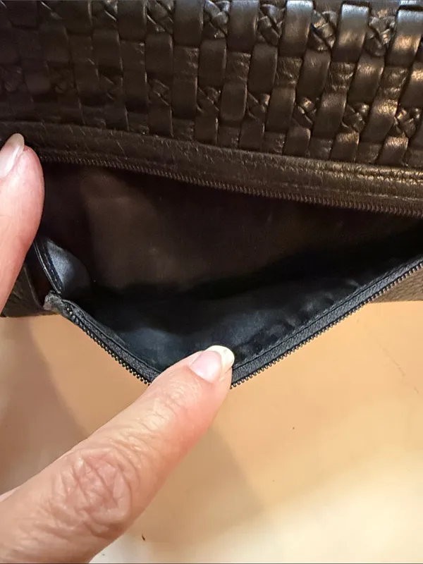 💳💳💳BOGOHO💳💳💳Brighton Black Woven Leather Clutch Wallet with Silver Accent - Image 6