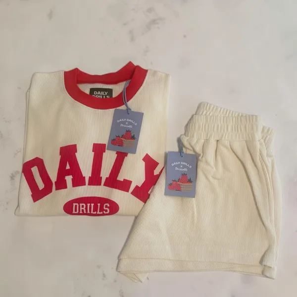 🆕 Daily Drills | Oversized Daily Thermal + Resort Shorts Set | Sz: Xs/S - Image 6