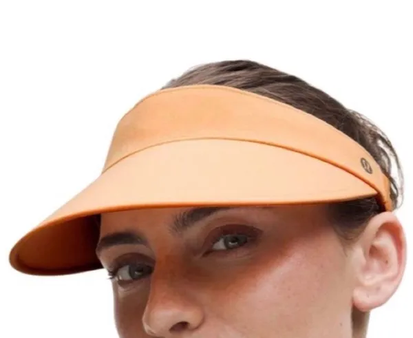Lululemon Womens Fast Paced Wide Band Running Visor Rock Melon - Image 4