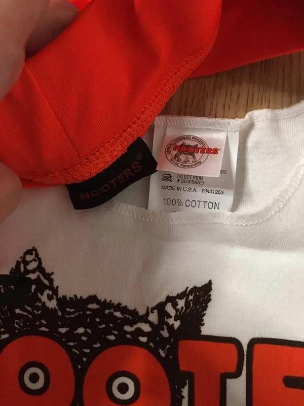 Hooters New Women’s Girl Uniform Outfit Tank And Shorts Size Xs - Image 7