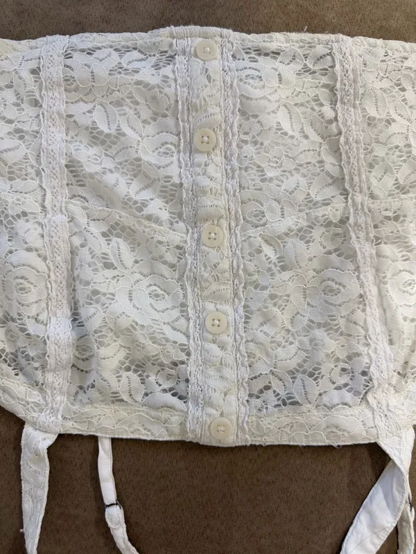 Abercrombie White Lace Tank - Image 2