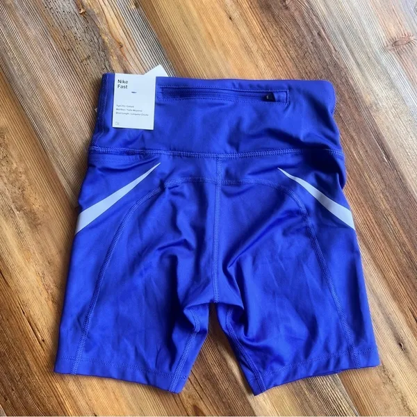 Nike NEW Women's Dri-Fit Fast Mid Rise Purple Swoosh Shorts Size XS SKU#B2481 - Image 8