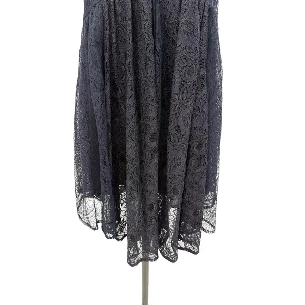 Free People Don't You Dare Lace Mini Dress Open Back Black Combo‎ Size Small NWT - Image 6