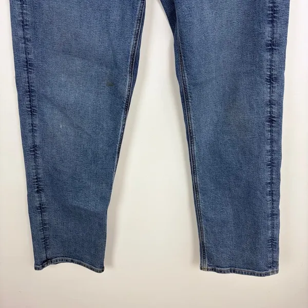 American Eagle Stretch 90s Straight Jean Medium Wash High Rise Classic Size 10 - Image 4