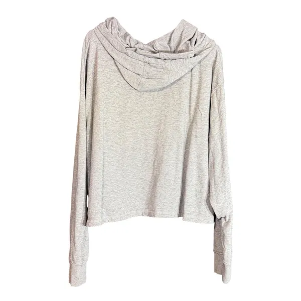 Wrangler‎ Retro Womens Size XL Southwestern Cropped Hoodie Gray Aztec Cowgirl - Image 3