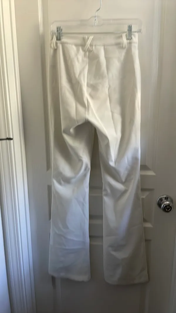 White flare pants - Image 2
