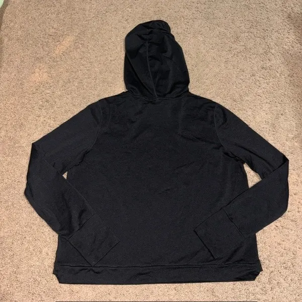 Vuori Halo Essential Crop Hoodie DreamKnit Black Large - Image 6