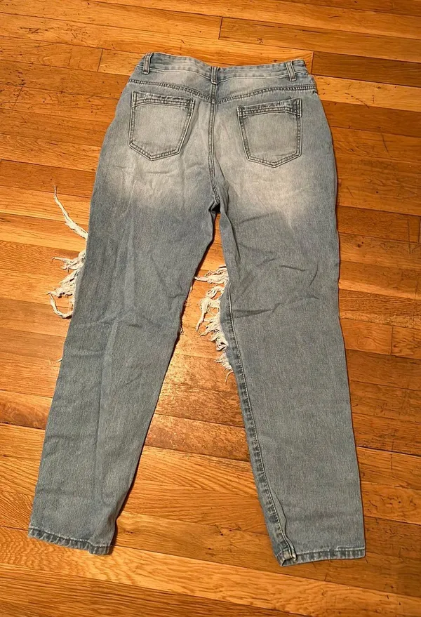 Ripped straight leg jeans - Image 2