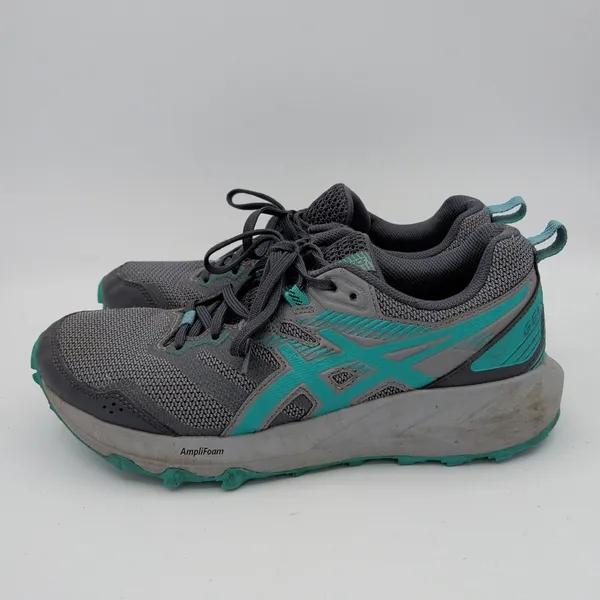 ASICS Gel-Sonoma 6 Trail Running Shoes Womens 8‎ Graphite Grey Teal 1012A922 - Image 2