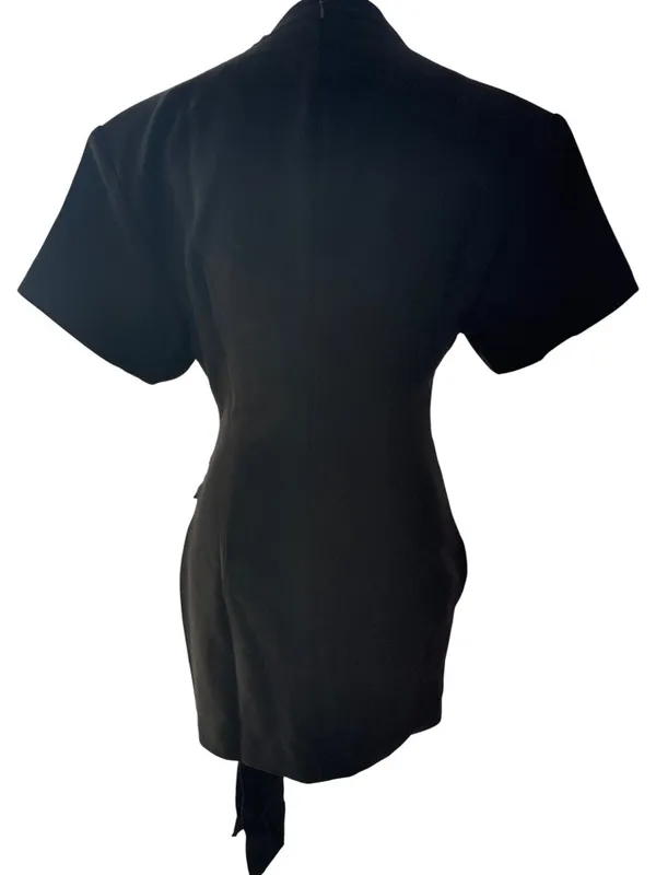 Lioness Martini Mini Dress in Onyx Medium New Womens Tailored Shirtdress - Image 8