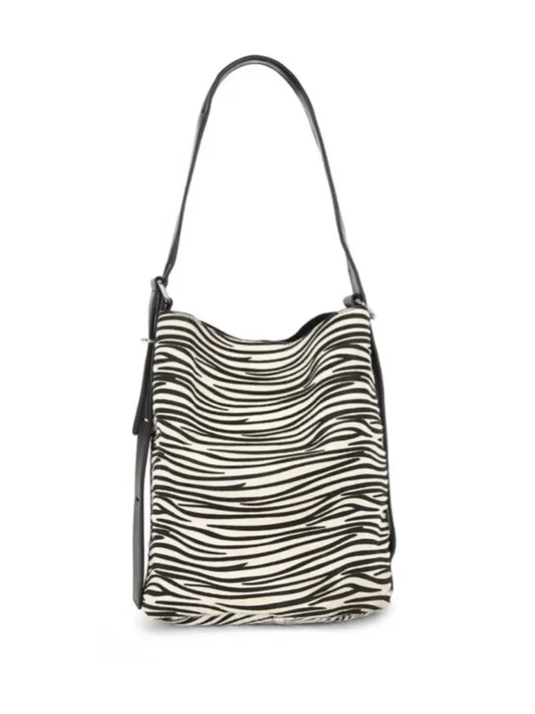 NWT Revolve x 8 Other Reasons Nicole Bucket Bag in Zebra - Image 4